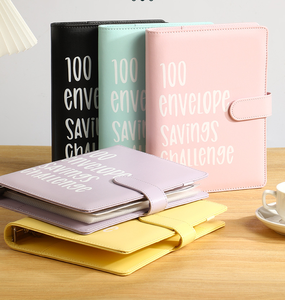 Factory Custom 100 Envelope Money Saving Binder A5 <strong>Budget</strong> Binder Organizer Savings Challenge Planner Cash Wallet Saving With Pen - Product Image 2