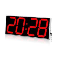 6 Zoll Große LED PoE Netzwerk-Digitaluhr, 30 Alarme & Countdown-Timer für Küche, Lagerhaus-Nutzung, Ferngesteuerte Zeitkonfiguration