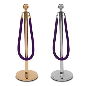 Prezzo di fabbrica folla controllo Stanchion fune barriere di sicurezza con corda di velluto per i teatri alberghi club festa cerimonia - Product Image 6