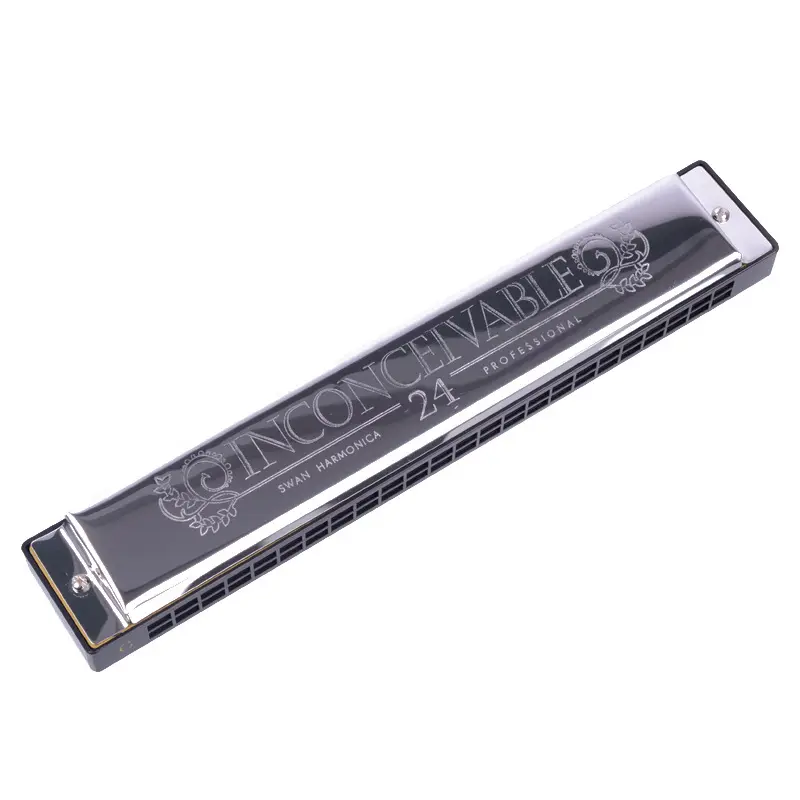 Kèn Harmonica 24 Lỗ Tremolo Suzuki Đàn Hạc Gaita Jew Kèm Hộp Nhạc Cụ Phím C Blues Synthesizer Chuyên Nghiệp