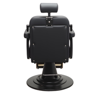 Fauteuil de Barbier Moderne en Cuir Rotatif à 360° avec Fonction Inclinable pour Salon de Coiffure, Mobilier de Luxe pour Salon