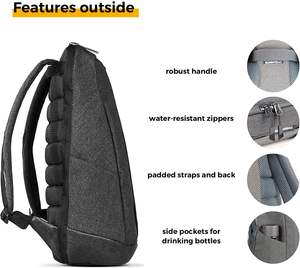 Sac à dos solaire multifonctionnel intelligent, durable, imperméable, personnalisé, échantillon gratuit, pour voyage, randonnée, unisexe - Product Image 2