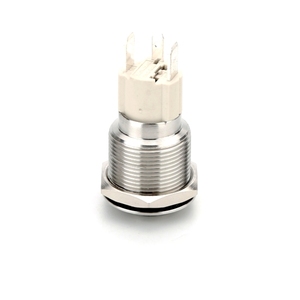 Hoge stroom 10A 19mm ring hoge kop momentane vergrendelende metalen drukknop aan/uit schakelaar moderne drukknop lichtschakelaar - Product Image 6