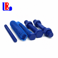 Tools & Hardware Industrial Fasteners Hex Head Bolts, PTFE Coated Steel & Stainless Steel OEM Custom Machined Length