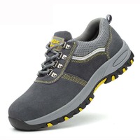 Bottes de sécurité industrielles modernes pour l'hiver, embout en acier, tige en cuir, robustes, pour le travail, le sport, décontractées, pour hommes
