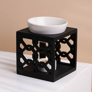 YUANWANG-Quemador De fusión De cera cerámica con marco De bambú, personalizado - Product Image 6