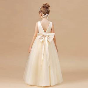 Vestido de Princesa de Lujo para Niñas, Vestido de Tul con Flores para Niñas, Ropa para Actuaciones de Piano, Vestido de Alta Gama para Eventos y Fiestas - Product Image 2