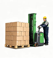 Chariot élévateur électrique autoportant 700 kg EG-05-B, batterie au plomb-acide, fourche 1150x155 mm, hauteur 1300 mm, pour chargement de camions, utilisation multi-industrielle