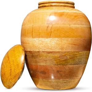 Walnut Grain Print Metal <b>Urn</b> adult <b>Urn</b> <b>for</b> Men and Women Walnut <b>Wood</b> Finish Full Size Funeral and Memorial <b>Urns</b> <b>for</b> Human <b>Ashes</b> - Product Image 2