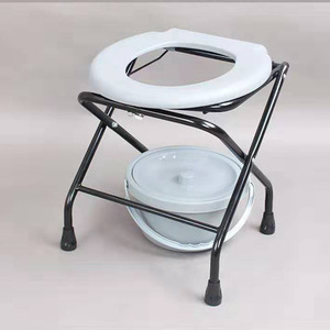 Foldable Lightweight <b>Commode</b> <b>Chair</b> For Elderly Pregnant Disabled Household Use With Foam Seat And Bucket Foshan Origin - Product Image 1