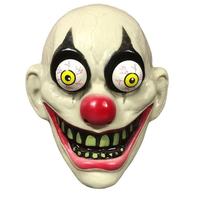 Masque intégral de clown effrayant pour Halloween, accessoire de cosplay d'horreur en plastique, respirant, pour maison hantée, jeu d'évasion, fête