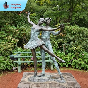 Escultura de Bronce Personalizada de Fábrica a Tamaño Real de Pareja Bailando, <span class=keywords><strong>Bailarina</strong></span> de Ballet, Dama de la Aldea del Baile, Mujer Gorda <span class=keywords><strong>Famosa</strong></span> - Product Image 4