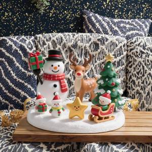Mini artesanías de resina de <span class=keywords><strong>Navidad</strong></span>, muñeco de nieve bonito, trineo y figuritas de ciervo, decoraciones de estante de vacaciones para fiesta de <span class=keywords><strong>Navidad</strong></span>, <span class=keywords><strong>intercambio</strong></span> de regalos - Product Image 2