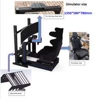 Cockpit de simulation de course en aluminium OEM, noir, ensemble complet pour simulateur de jeu de course