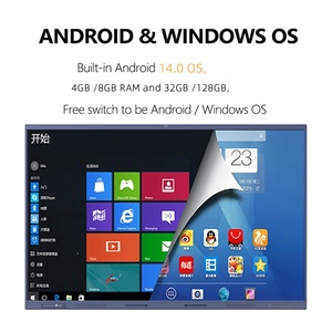 65-inch 4K màn hình cảm ứng LCD hiển thị di động Bảng điều khiển tương tác bảng trắng cho trẻ em thông minh tương tác Bảng hiển thị - Product Image 5