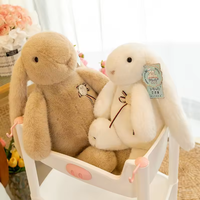 Peluche Lapin-Ours Anime à Longues Oreilles, Figurine Thème Personnage, Jouet en Peluche, Cadeau Fête des Enfants