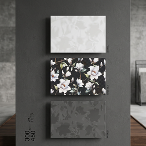 Carrelage mural en céramique effet marbre blanc de Carrare 300x450mm, carrelage numérique design 30x45cm pour maison, carrelage mural effet miroir - Product Image 4