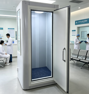 Cabine acoustique insonorisée SAD-105, moderne, durable, écologique, <span class=keywords><strong>en</strong></span> alliage d'aluminium, autoportante, oblongue, pour audiometrie - Product Image 1