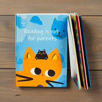 Muestras gratis de libros de tapa dura para niños Servicio de impresión y encuadernación Impresión de libros offset de cartón de tapa dura personalizada
