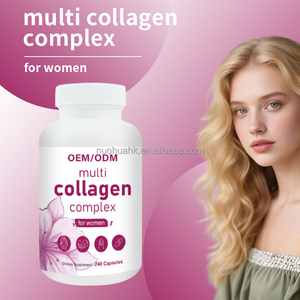 Capsules de collagène multi-peptides en vrac pour femmes, 240 capsules, complément de collagène hydratant pour une peau éclatante - Product Image 5
