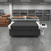 Machine de découpe de tissu à alimentation automatique avec couteau vibrant, couteau circulaire et couteau pneumatique