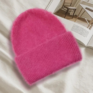 Women's Winter Beanie Knitted Hat Solid Color Warm Windproof Casual 56-58cm Head Circumference - Product Image 3