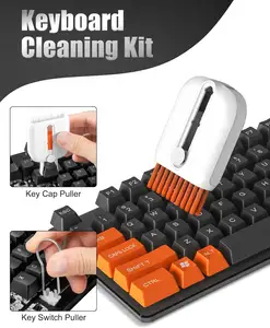 Kit de escova de limpeza para caixa de carregamento de fones de ouvido sem fio, ferramenta tudo em um para limpeza de teclado de fones de ouvido 25 em 1 lente de câmera