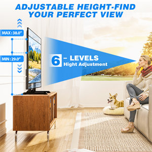 Soporte <span class=keywords><strong>de</strong></span> TV Universal Resistente para Sobremesa, Ajustable en Altura para Televisores <span class=keywords><strong>de</strong></span> 24-86 Pulgadas, Soporte <span class=keywords><strong>de</strong></span> Acero, VESA Máximo 800x600, 150 Libras - Product Image 5