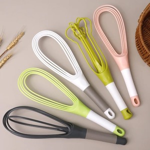 Batidora de Huevos Rotatoria Compacta y Ergonómica con Varillas para Espumar, Ideal para Mezclar Masa de Pastel y Crema, Utensilios de Cocina - Product Image 3