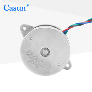 มอเตอร์สเต็ปเปอร์แบบ 2 เฟส <span class=keywords><strong>NEMA</strong></span> 14 Hybrid <span class=keywords><strong>Pancake</strong></span> ได้รับการรับรองมาตรฐาน ROHS กำลังไฟ DC 70mN.m แรงบิด 50x15.3 มม. ขนาดสำหรับควบคุมเชิงเส้นของหุ่นยนต์ CNC - Product Image 2