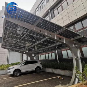 Vente chaude, abri solaire pour voiture imperméable, <span class=keywords><strong>panneau</strong></span> photovoltaïque, système de montage solaire, abri de stationnement pour voiture, conception personnalisée, structures photovoltaïques - Product Image 1