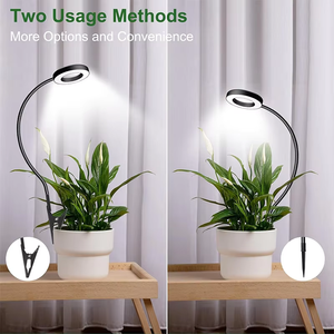 Lámpara de Cultivo de Plantas de Espectro Completo Joystar Single Head Halo COB para Plantas de Interior, 48 LEDs, con Clip y Estaca, Venta al por Mayor OEM - Product Image 5