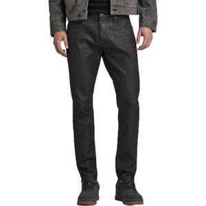 The Men's High <b>Stretch</b> Classic Pants Mid Waist <b>Trousers</b> Slim Fit Waxed Denim Skinny Jeans Men - Product Image 1