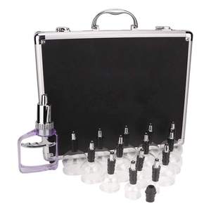 14pcs Set Grosir Alat Bekam Kaca Panjang Mulut Model Hajima Set Bekam Vakum - Product Image 6