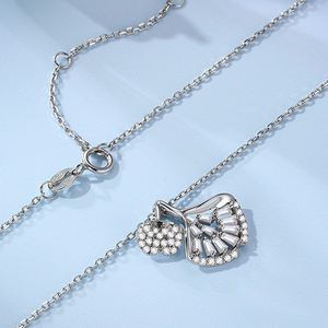 Collar con Colgante de Hojas de Circonio en Plata de Ley 925 de ALICE Jewelry para Mujer, para Fiestas y Ocasiones Especiales - Product Image 5