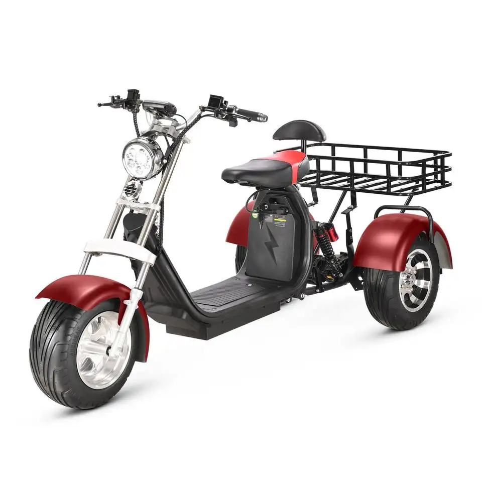 Cesta grande poderosa bateria removivel de Boa qualidade tres Rodas triciclo scooter triciclo