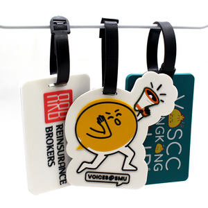 사용자 정의 로고 도매 공장 가격 수하물 모양 이름 태그 Pvc 수하물 <span class=keywords><strong>Tags</strong></span> - Product Image 1