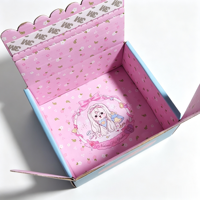 Boîtes d'expédition personnalisées en carton ondulé noir et or pour vêtements, avec fermeture éclair, à déchirer et à tirer
