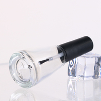Bouteilles en verre rondes personnalisées de 11 ml vides pour le soin des ongles, avec bouchons