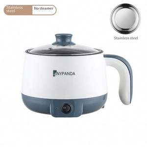 Mini Sartén Eléctrica Multifuncional, Sartén Antiadherente de Acero Inoxidable para el Hogar, Tapa de Vidrio Templado, Blanca, Fácil de Limpiar - Product Image 5