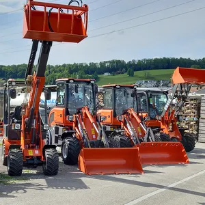 Qingdao Everun ER32 3.2ton Cargador de ruedas Agricultura Cubo compacto Cargador de ruedas articulado frontal