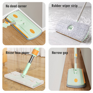 Mop Homettler <span class=keywords><strong>per</strong></span> Pulizie Domestiche con Separazione Acqua Pulita/Sporca, Include Panni Riutilizzabili <span class=keywords><strong>per</strong></span> Pavimenti Asciutti/Bagnati - Product Image 2