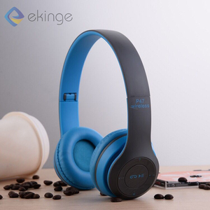 Ekinge Headphone P47 Gigi Biru, Penjualan Terlaris Hadiah Earphone Nirkabel Headphone Pengurang Kebisingan Aktif - Product Image 4