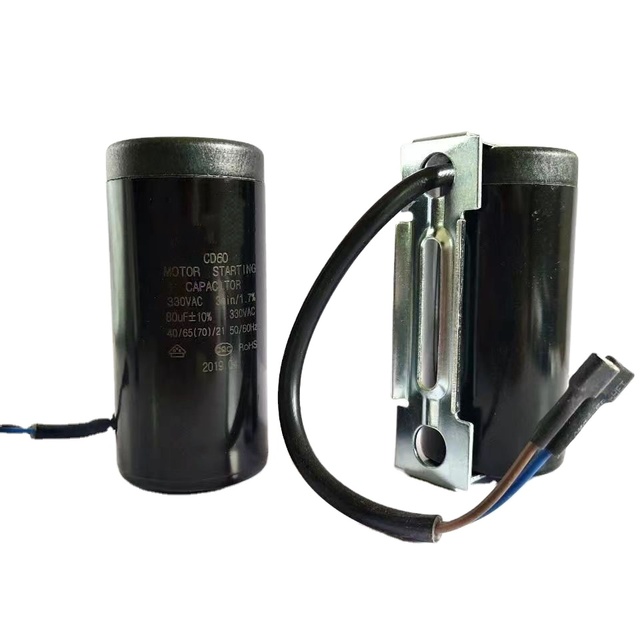 BESUN Round CD60 110V/220V Aluminum Electrolytic Capacitor 1uf to 600uf 50/60Hz Motor Start and Run Capacitor for Compressor