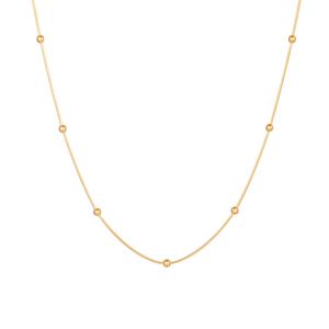 Collar de Perlas Naturales Barrocas de Agua Dulce con Cadena de Acero Inoxidable Chapado en Oro de 18K, Estilo Europeo y Americano - Product Image 5