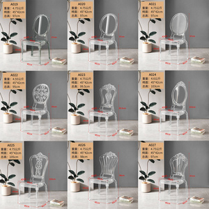 Chaises de salle <span class=keywords><strong>à</strong></span> manger transparentes en résine PC, plastique, acrylique, cristal clair, <span class=keywords><strong>pour</strong></span> la location, idéales <span class=keywords><strong>pour</strong></span> les mariages, banquets, hôtels, salons et villas – Nouvelle tendance - Product Image 5