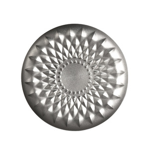 Vaisselle Assiettes à dîner en métal en acier inoxydable Plats en diamant Snack Gâteau aux fruits Plats de service - Product Image 5