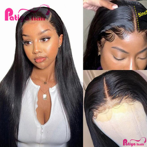 Pelucas de Cabello Humano Remy Virgen Real al por Mayor con Cierre de Encaje HD, Lisas Eurasias, Nudos Decolorados, Encaje HD Fino 5x5, Sin Pegamento - Product Image 6