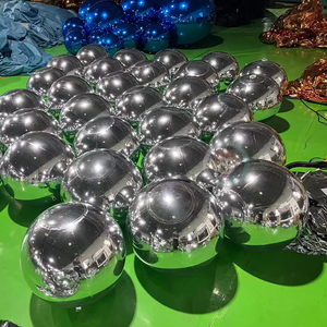 Ballon sphérique <span class=keywords><strong>gonflable</strong></span> miroir argenté brillant pour scène - Product Image 1