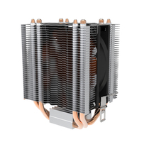 Radiateur universel OEM personnalisé pour processeur de PC portable, dissipateur thermique en aluminium à ailettes avec 4 caloducs en cuivre pour AMD Intel LGA